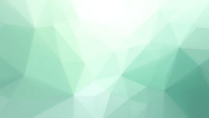 Obraz premium Soft Abstract Green Triangles Background for Creative Projects