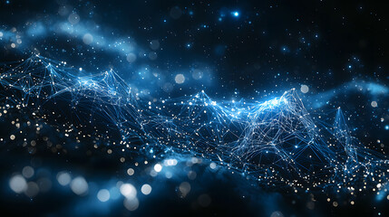 Dynamic neural network wallpaper creation abstract visuals digital art dark space futuristic concept