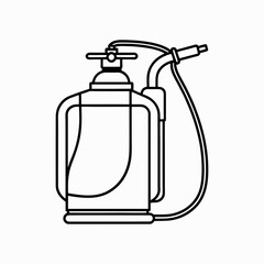  Knapsack sprayer on white background