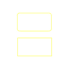 Neon glowing yellow rectangle shapes with light, techno futuristic impulse circle isolated on...