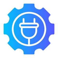 electricity gradient icon