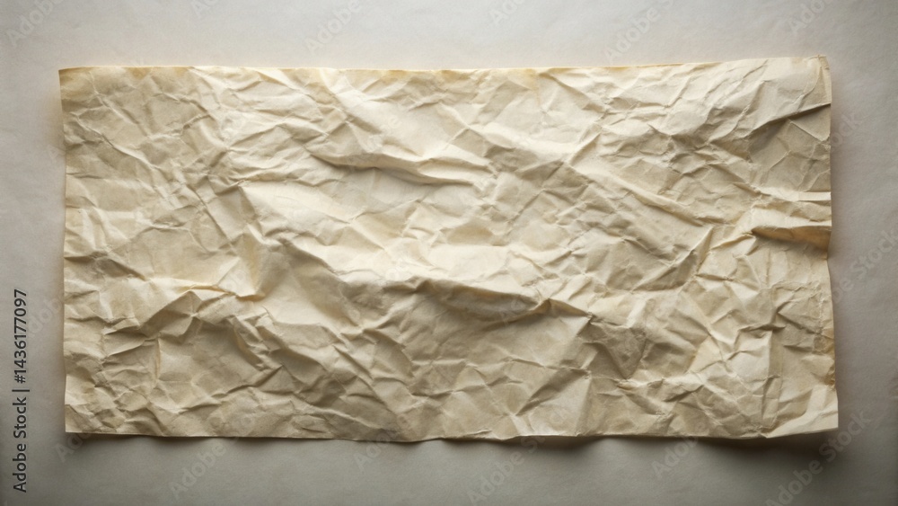 Fototapete textured wrinkled cream-colored paper background a high-resolution image ideal for design projects a