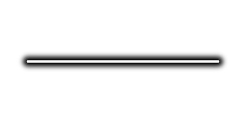 Neon glowing black line with light, techno futuristic impulse circle isolated on transparent background
