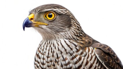 Obraz premium common buzzard isolated on white background