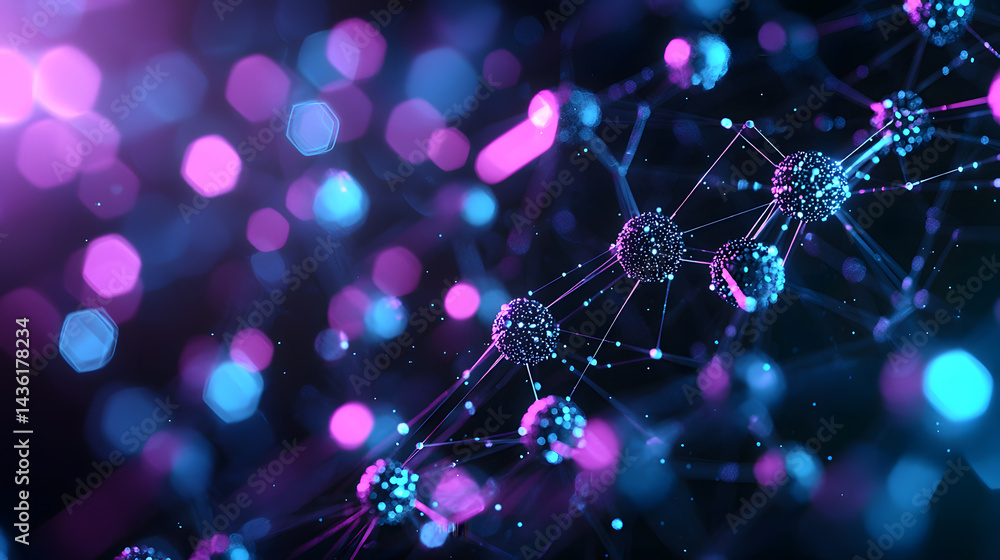 Poster dynamic blockchain cybersecurity wallpaper visualization abstract concept digital art environment fu