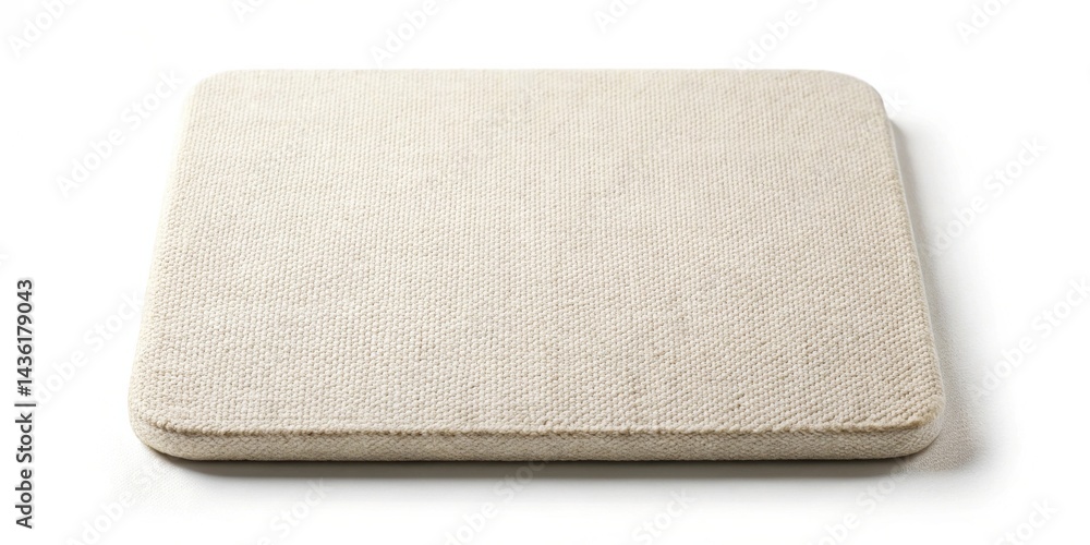 Aufkleber A Textured Square of Neutral-Colored Fabric with a Soft, Even Weave Ideal for a Variety of Craft and Design Applications