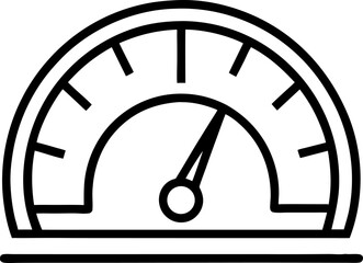 Speed, vector logo racing event, with the main elements of the modification speedometer