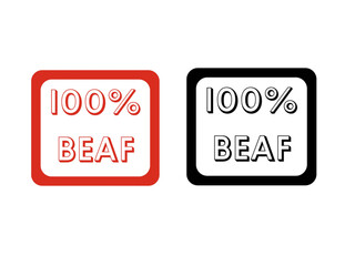 Vector illustration of two boxy icons displaying the text 
