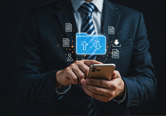 Cloud Based Data Transfer and Digital File Sharing. Mobile Solutions for Seamless Uploads, Secure Backups, and Optimized Workflow in Business and Technology Environments