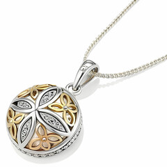silver gold pendant fragment necklace link chain