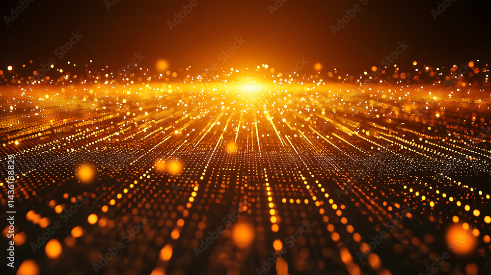 Poster dynamic energy grids wallpaper smart city frameworks in a futuristic environment with vibrant light 