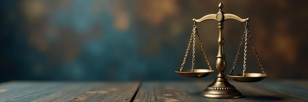 Balanced scales of justice symbolizing fairness and equality, legal, justice