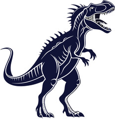 Fototapeta premium dinosaur vector illustration and vector illustration of a dinosaur