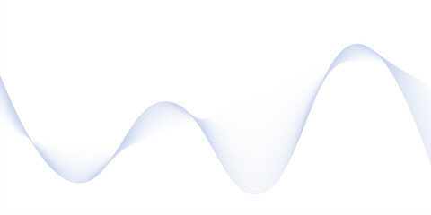 Abstract blue purple gradient flowing wave lines on white background. Modern colorful wavy lines pattern design element. Suit for poster, website, banner, presentation, cover, brochure, flyer, header