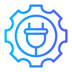 electricity gradient icon