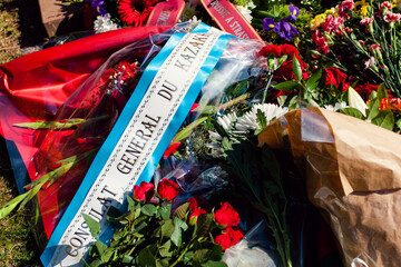 Russian fallen heroes memorial, cemetery in France, Strasbourg