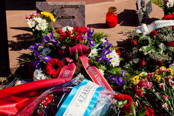 Russian fallen heroes memorial, cemetery in France, Strasbourg