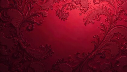 Rich burgundy paisley wallpaper with subtle texture , wallpaper, swirl