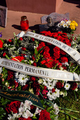 Russian fallen heroes memorial, cemetery in France, Strasbourg