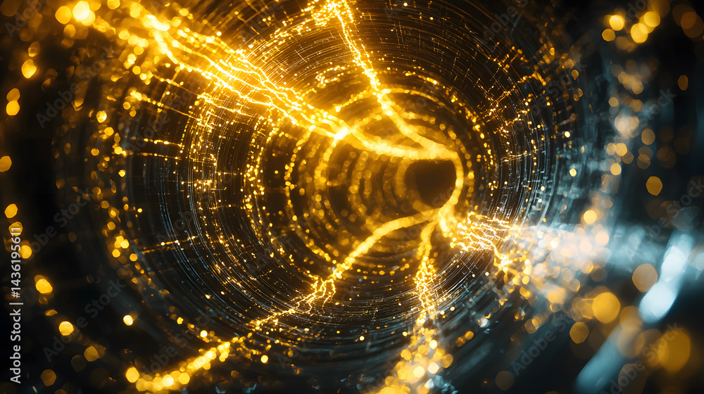 Aufkleber interstellar communication wallpaper dynamic space tech visuals abstract environment digital design 