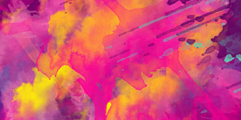 abstract watercolor background. Monochrome printing raster. abstract blue and purple hand painted ombre leaks watercolor vector. Brush stroked painting. 2D Illustration .