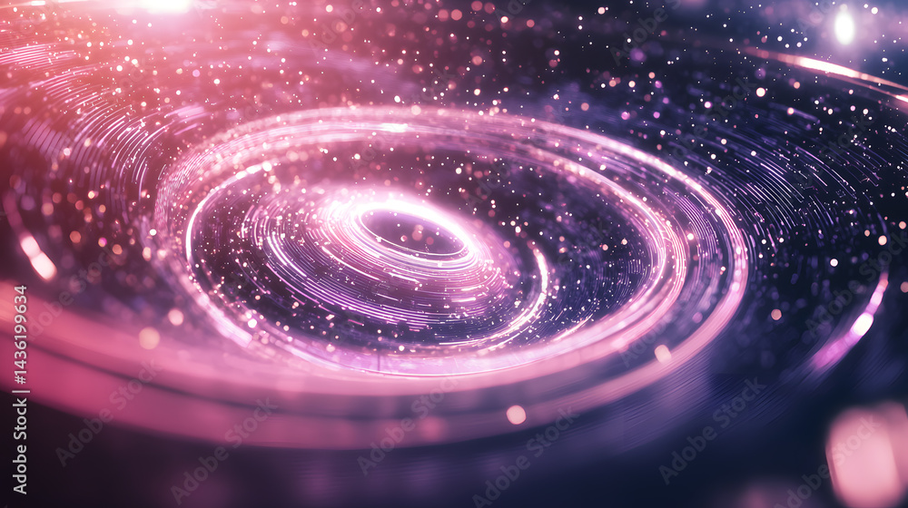 Poster quantum computing and multidimensional data visualization wallpaper cosmic realm digital art abstrac