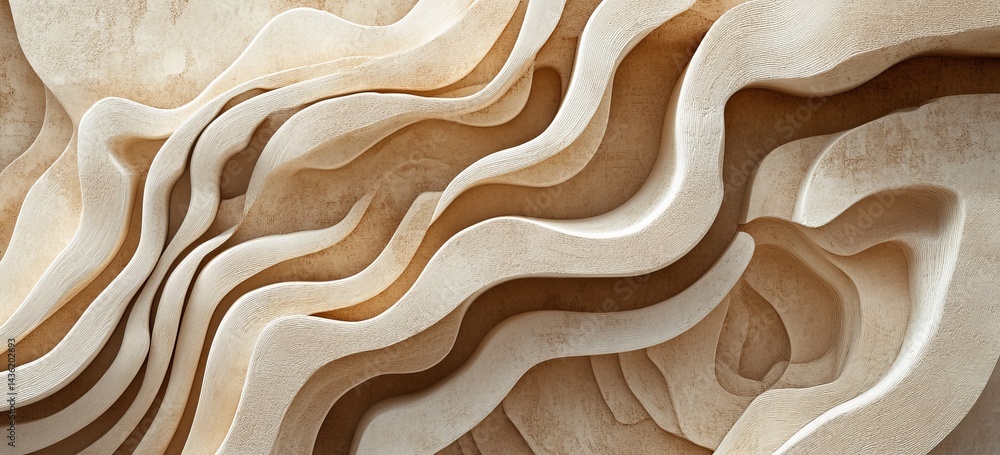 Aufkleber generate an abstract background featuring textured layers of light brown and beige wood, resembling 