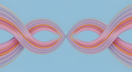 Harmonious Pastel Waves Abstract Concept For Modern And Creative Backgrounds