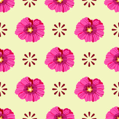 Seamless floral pattern. Cute floral pattern suitable for clothing, textiles, wrapping paper, backgrounds, wallpapers.