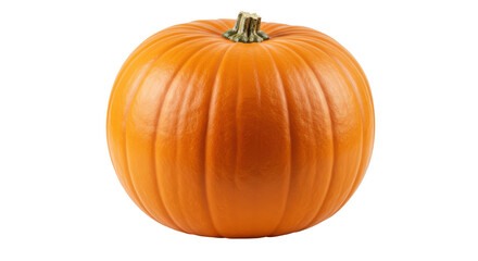 Radiant pumpkin Gleaming orange orb against a stark black abyss