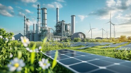 Obraz premium Sustainable Industrial Complex