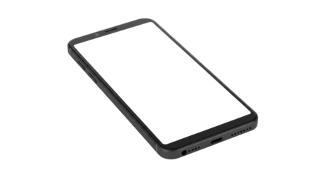 Sleek smartphone on a dark background highlighting its design  features