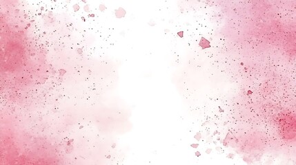 Ethereal pink watercolor background with splatters creating a delicate texture