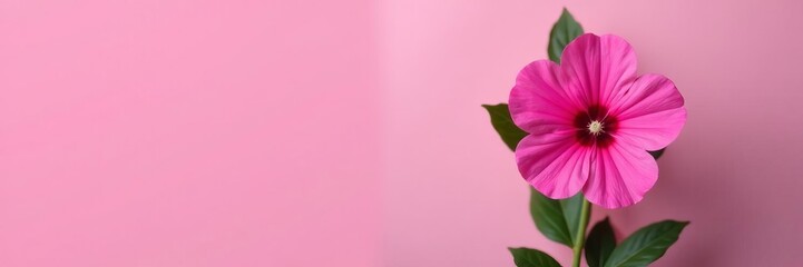 Bright image of single Sweet William bloom in vibrant pink shade against plain backdrop, plant, white background