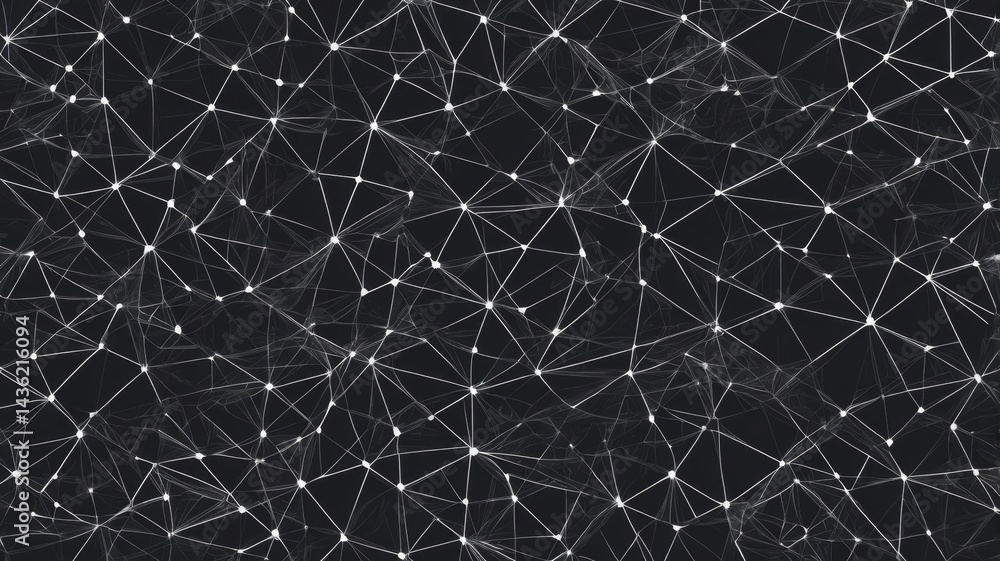 Poster an abstract geometric pattern of intersecting lines, generate ai