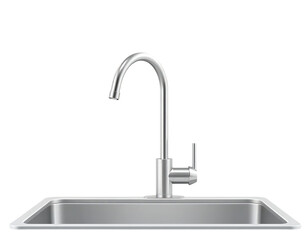 Modern Stainless Steel Faucet and Sink