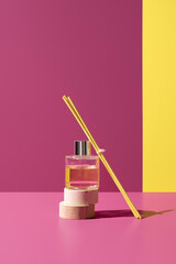 Difusor de aroma de cristal con olor a limón, ambientador para decoración de interiores sobre...
