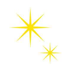連なる輝きのベクターイラスト：ミニマルな光 - Twin Sparkle Vector Illustration: Minimal Light
