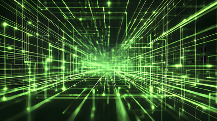 Dynamic abstract data flow visualization digital space graphic design high-tech environment futuristic viewpoint