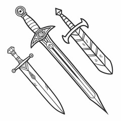 Fantasy Swords: Ornate, Dagger.