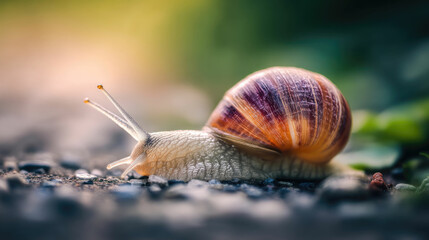 Snail macro nature wildlife animal garden shell slow moving creature