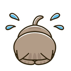 土下座するキジトラ猫