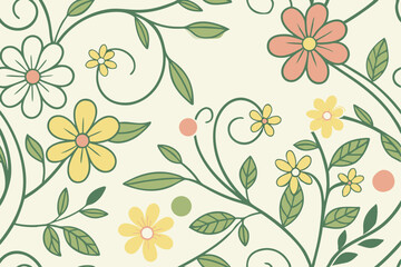 Floral Spring Invitation Theme Artwork