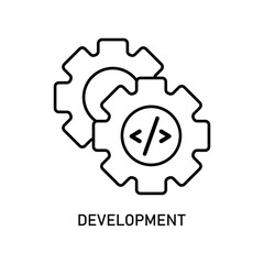 Icon a development, isolated against a clean background.