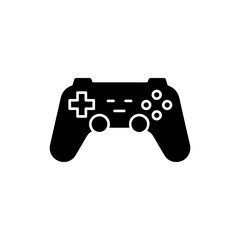 Minimalist Icon of a Game Console Controller with Directional Pad