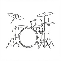 musical instrument drums sketch 