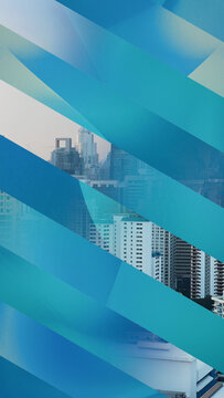 Vertical Colorful Stripe Transition