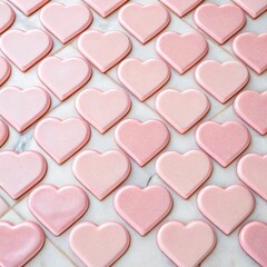 pink hearts background