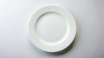 White Plate on White Background