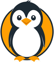 Minimal Penguin Logo for Businesses